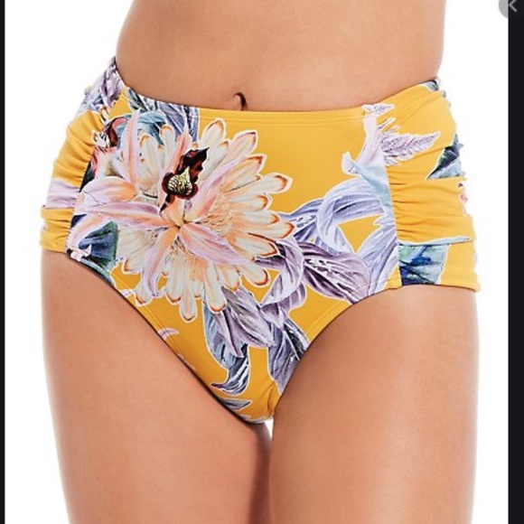 Gibson latimer S swimsuit bikini floral high waist - Picture 2 of 6